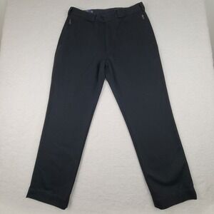 Polo Ralph Lauren Chino Pants Mens 36x32 Black Zipper Pockets Cotton Trousers